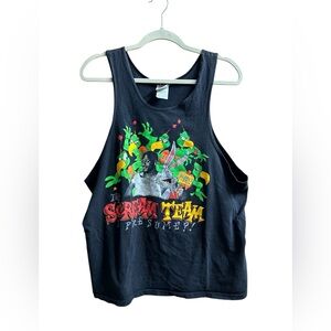 Vintage Nike air Jordan space Jam tank top scream team looney tunes XL